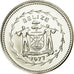 Coin, Belize, 10 Cents, 1977, Franklin Mint, MS(65-70), Silver, KM:48a