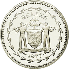 Coin, Belize, 50 Cents, 1977, Franklin Mint, MS(65-70), Silver, KM:50a