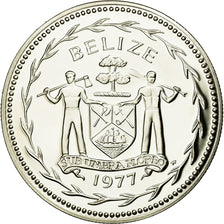 Coin, Belize, Dollar, 1977, Franklin Mint, MS(65-70), Silver, KM:43a