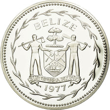 Coin, Belize, 10 Dollars, 1977, Franklin Mint, MS(65-70), Silver, KM:45a