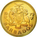 Coin, Barbados, 5 Cents, 1979, Franklin Mint, MS(65-70), Brass, KM:11
