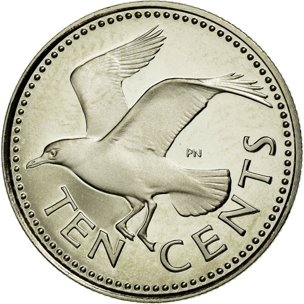 Monnaie, Barbados, 10 Cents, 1979, Franklin Mint, FDC, Copper-nickel, KM:12