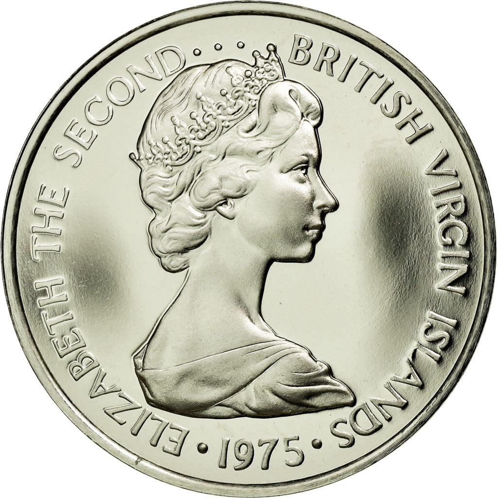Coin, BRITISH VIRGIN ISLANDS, Elizabeth II, 5 Cents, 1975, Franklin Mint