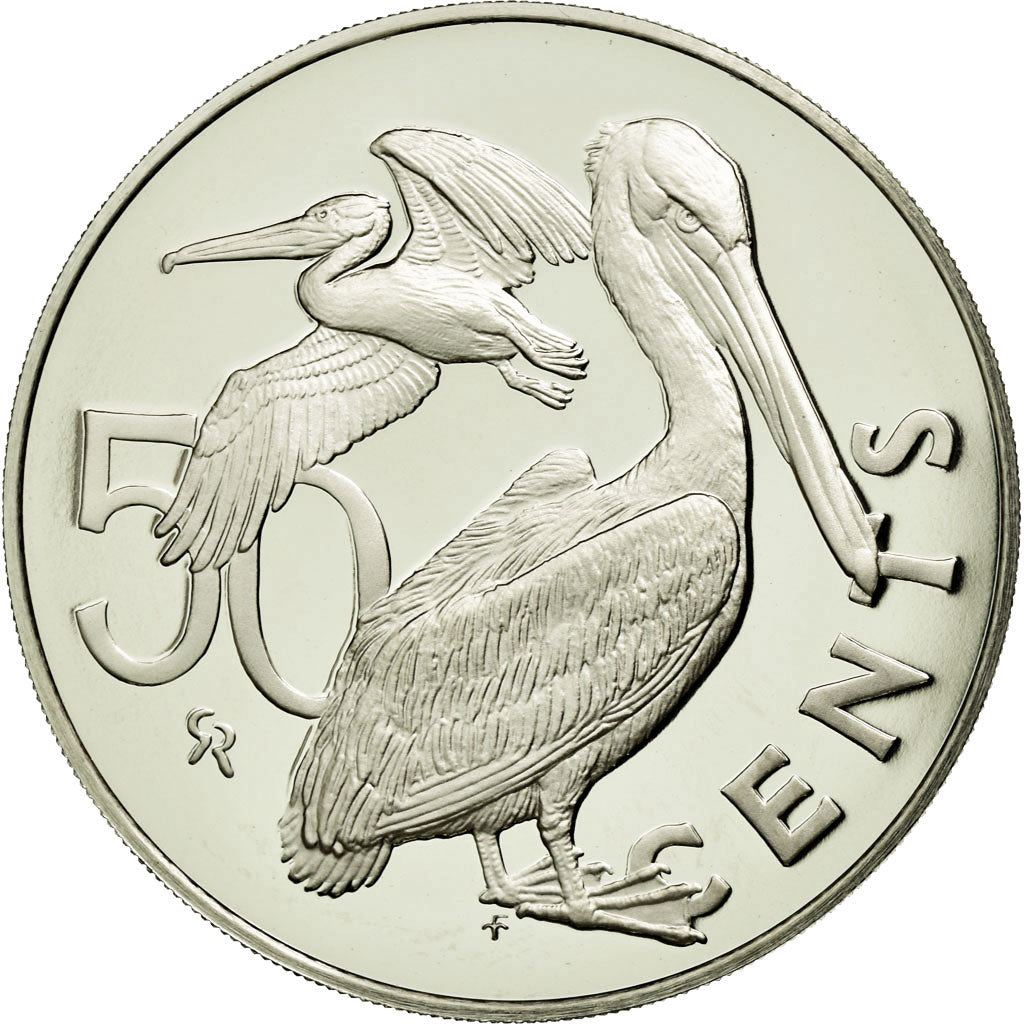 Coin, BRITISH VIRGIN ISLANDS, Elizabeth II, 50 Cents, 1975, Franklin Mint