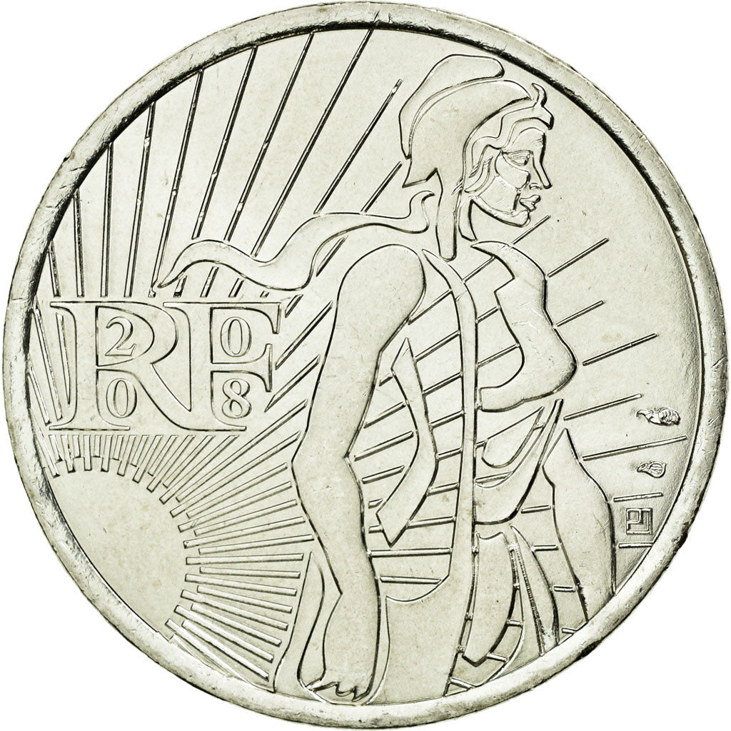Coin, France, 5 Euro, 2008, MS(63), Silver, KM:1534