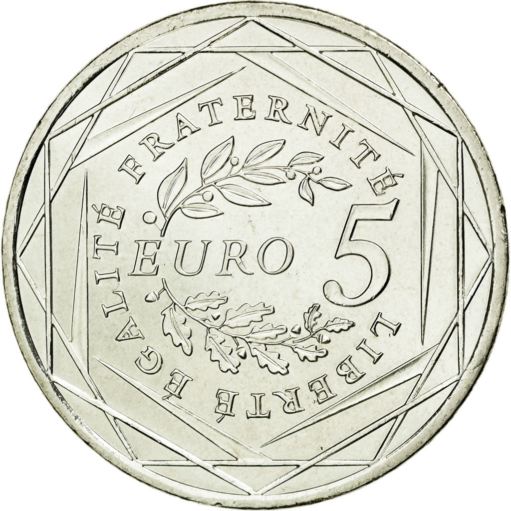 Coin, France, 5 Euro, 2008, MS(63), Silver, KM:1534