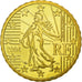 France, 10 Euro Cent, 2004, MS(65-70), Brass, KM:1285