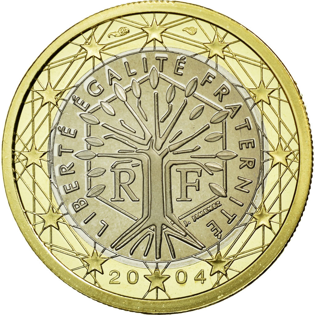 France, Euro, 2004, MS(65-70), Bi-Metallic, KM:1288