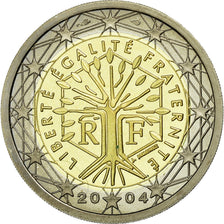 France, 2 Euro, 2004, MS(65-70), Bi-Metallic, KM:1289