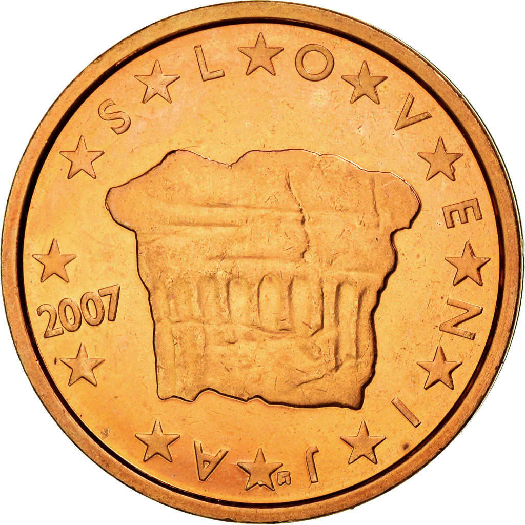 Slovenia, 2 Euro Cent, 2007, MS(63), Copper Plated Steel, KM:69