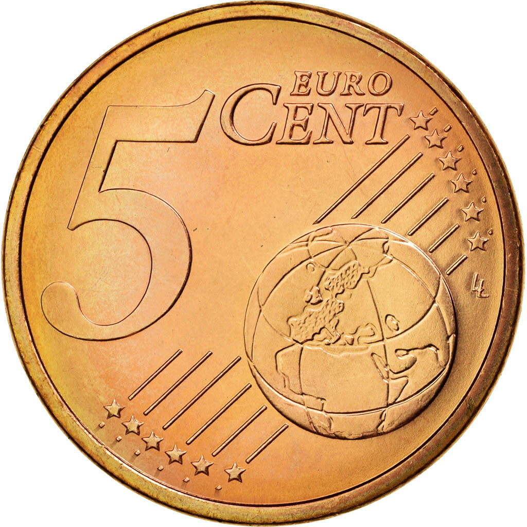 Luxemburg, 5 Euro Cent, 2007, UNZ, Copper Plated Steel, KM:77
