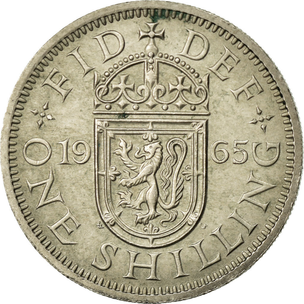 Coin, Great Britain, Elizabeth II, Shilling, 1965, EF(40-45), Copper-nickel