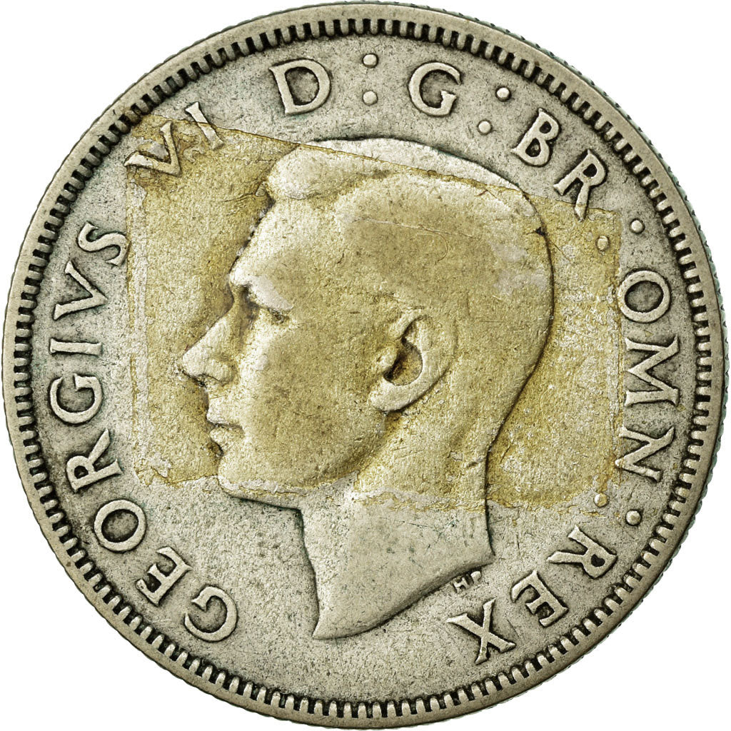 Coin, Great Britain, George VI, Florin, Two Shillings, 1938, VF(30-35), Silver
