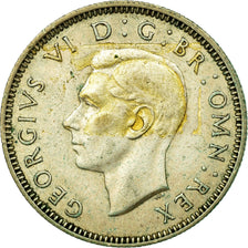 Coin, Great Britain, George VI, Shilling, 1942, EF(40-45), Silver, KM:853