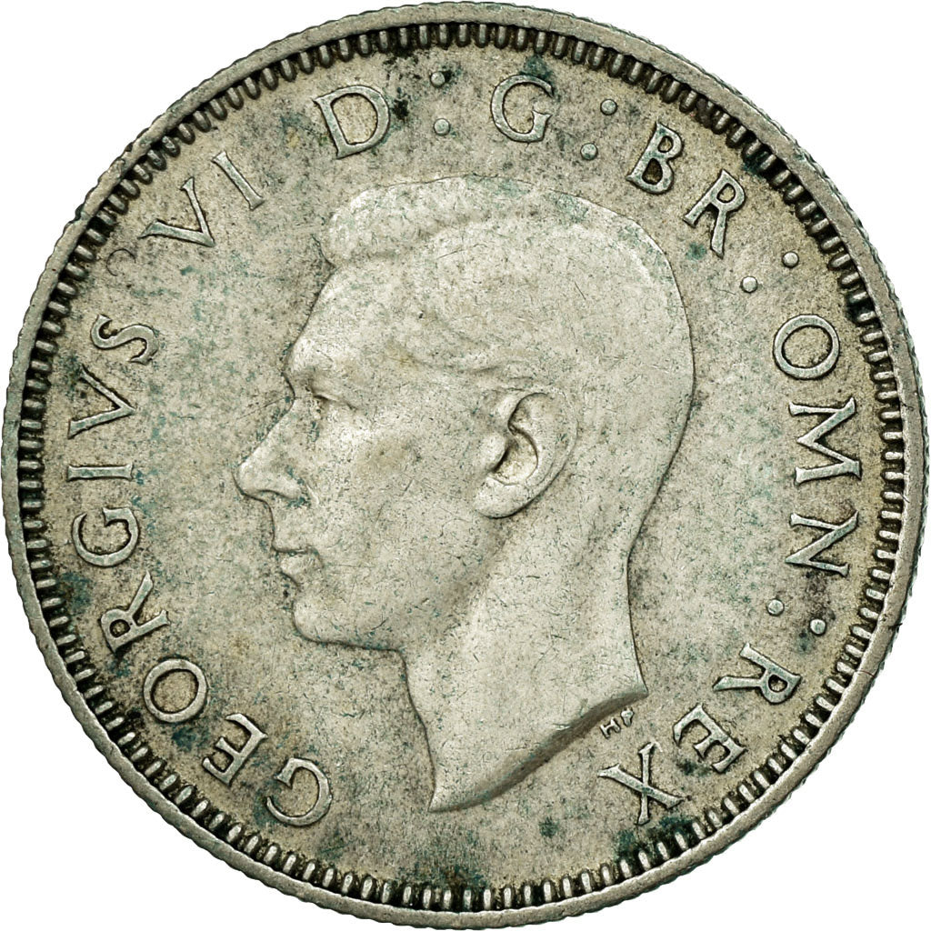 Coin, Great Britain, George VI, Shilling, 1945, EF(40-45), Silver, KM:853