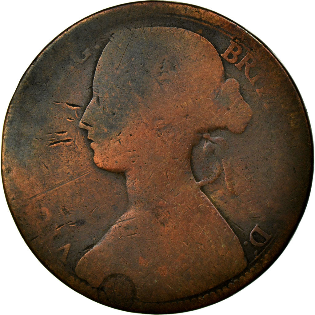 Moneta, Gran Bretagna, Victoria, Penny, 1863, B, Bronzo, KM:749.2