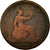 Moneda, Gran Bretaña, Victoria, Penny, 1863, BC, Bronce, KM:749.2