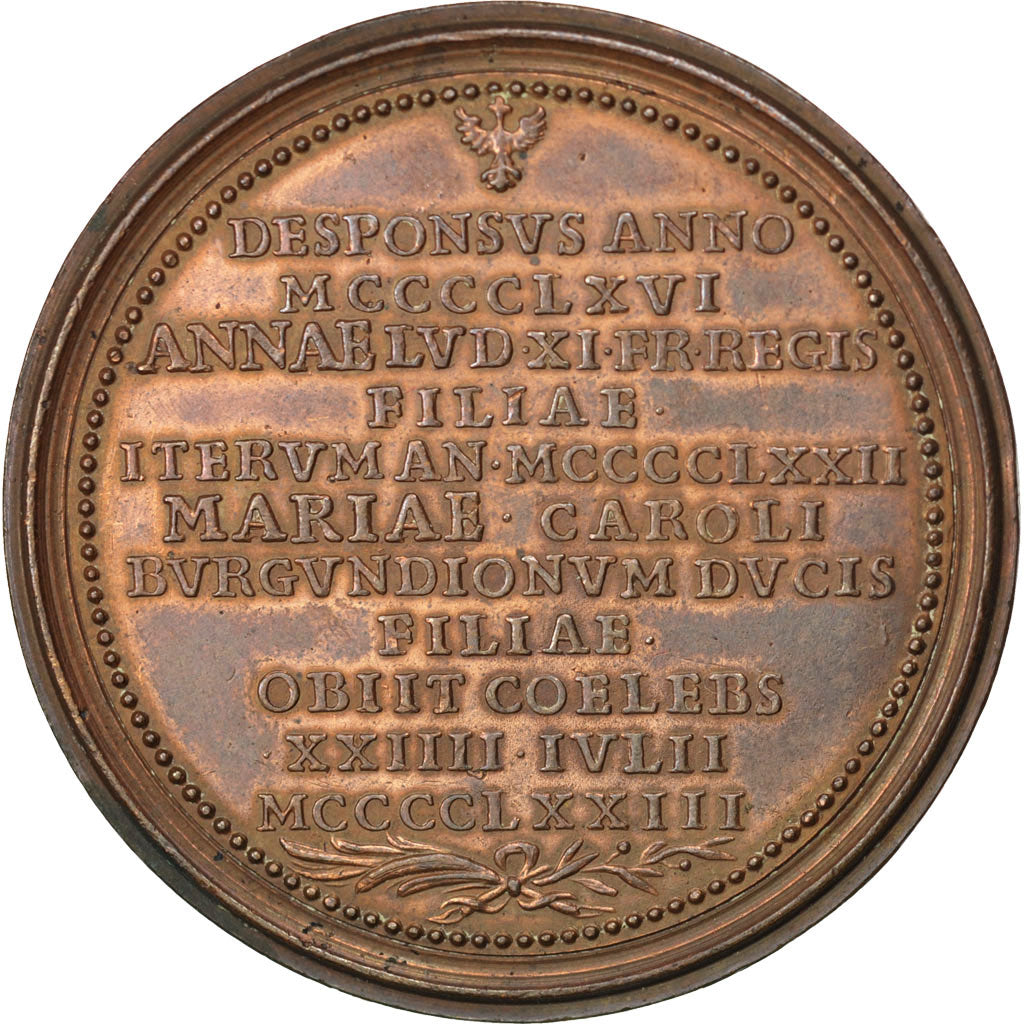 France, Medal, Charles VII, History, AU(55-58), Bronze