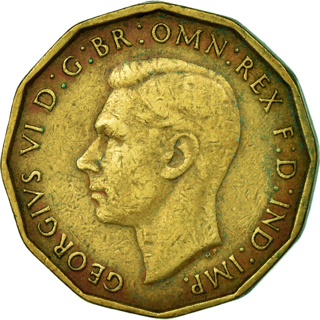 Coin, Great Britain, George VI, 3 Pence, 1948, EF(40-45), Nickel-brass, KM:849