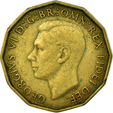 Coin, Great Britain, George VI, 3 Pence, 1950, EF(40-45), Nickel-brass, KM:873