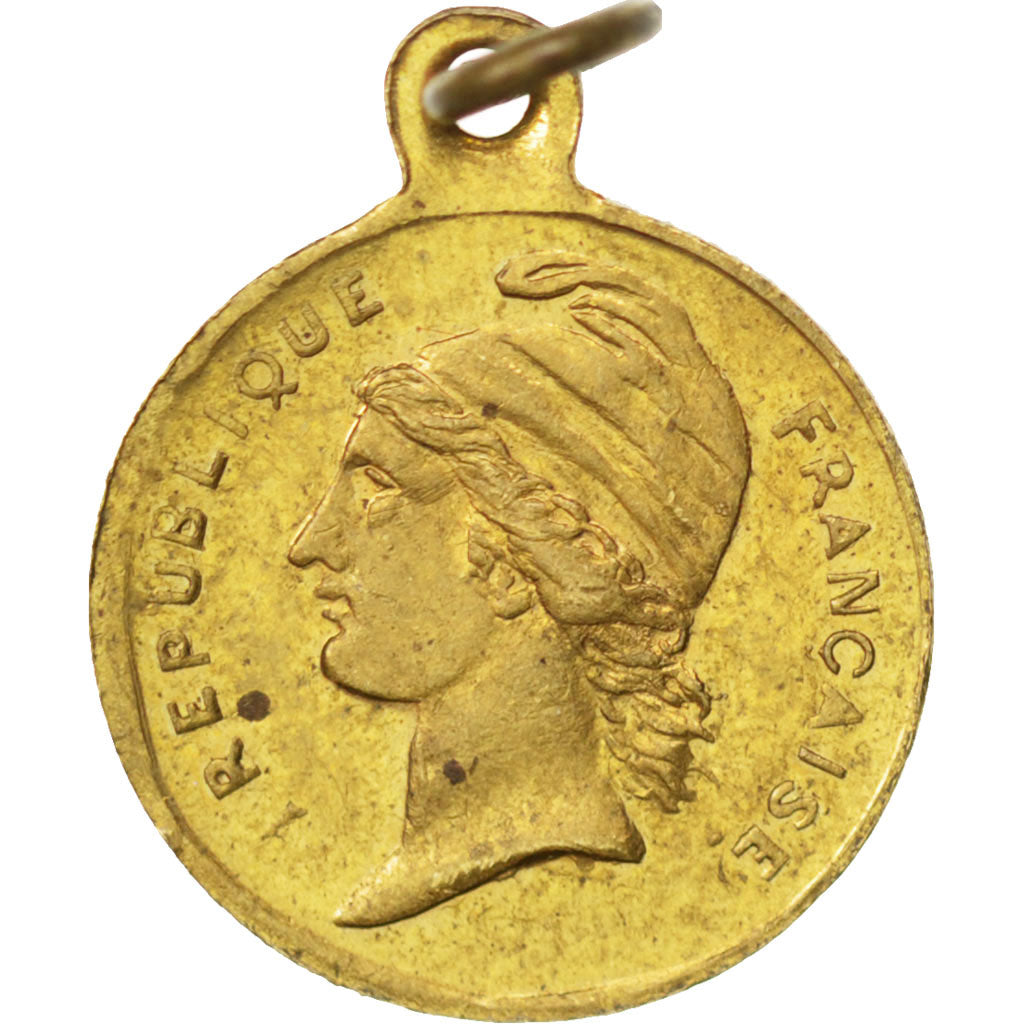 FRANCE, History, Government of National Defense, Medal, AU(55-58), Brass, 14,...