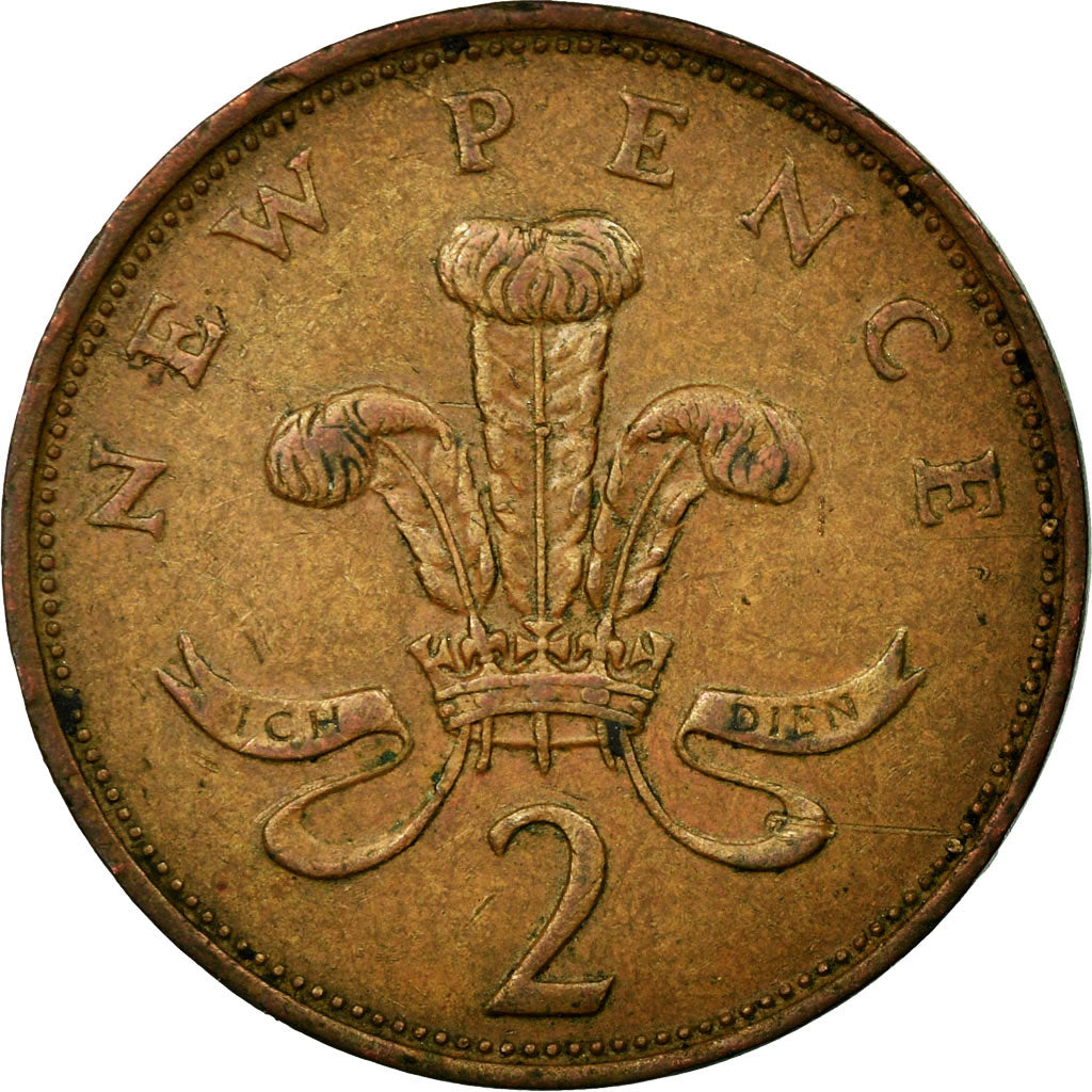 Moneta, Wielka Brytania, Elizabeth II, 2 New Pence, 1976, EF(40-45), Bronze