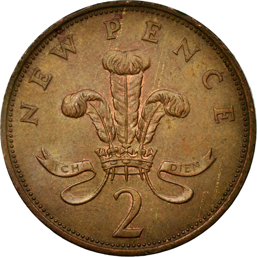 Moneta, Wielka Brytania, Elizabeth II, 2 New Pence, 1977, EF(40-45), Bronze