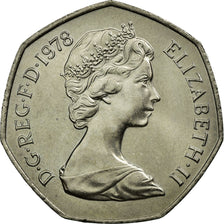 Coin, Great Britain, Elizabeth II, 50 New Pence, 1978, AU(55-58), Copper-nickel