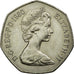 Coin, Great Britain, Elizabeth II, 50 New Pence, 1980, AU(55-58), Copper-nickel
