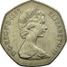 Coin, Great Britain, Elizabeth II, 50 Pence, 1983, AU(55-58), Copper-nickel