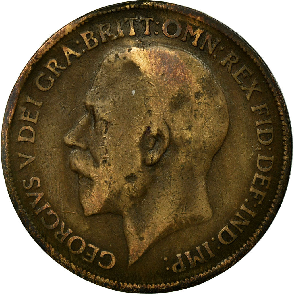 Monnaie, Grande-Bretagne, George V, Penny, 1918, B+, Bronze, KM:810