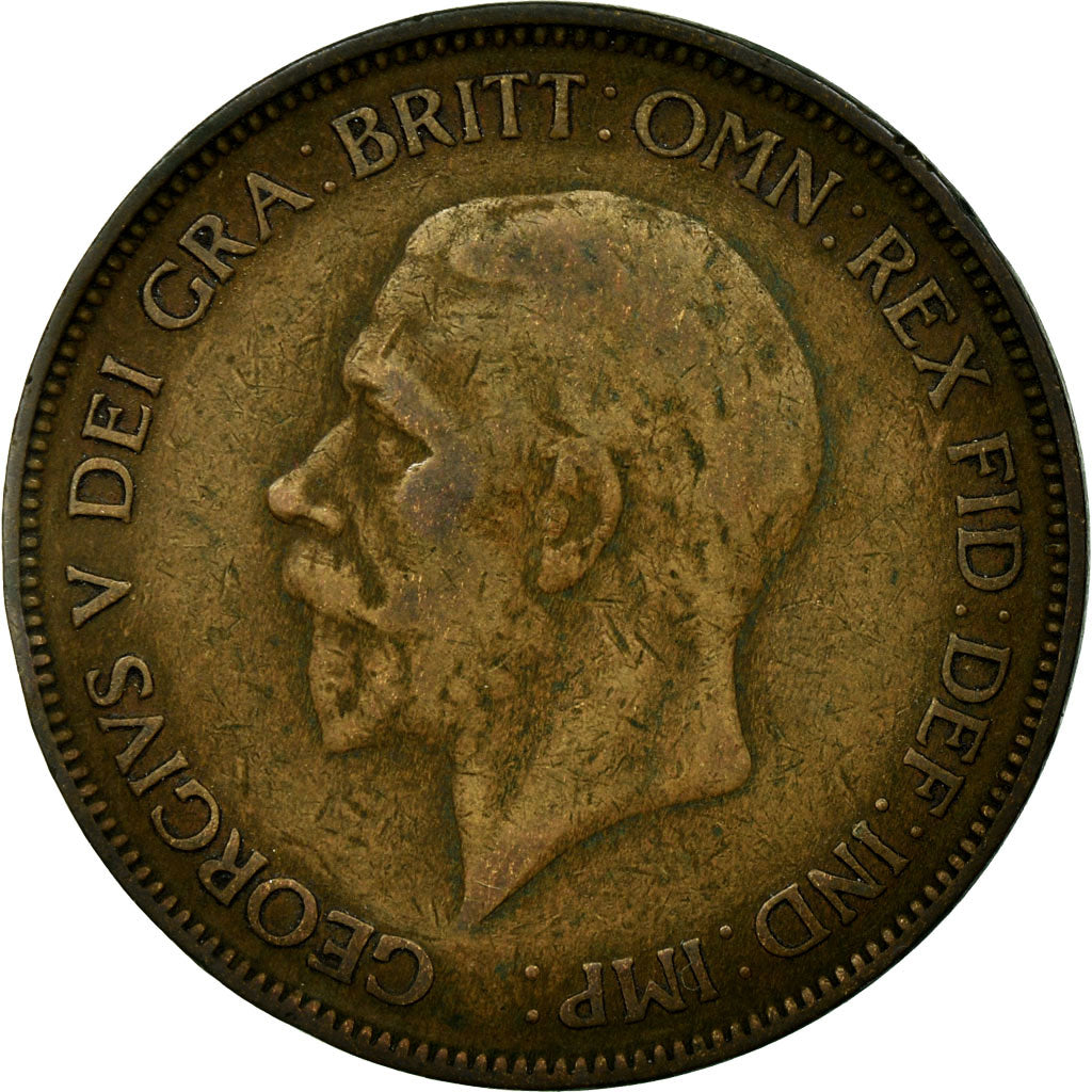 Coin, Great Britain, George V, Penny, 1932, VF(30-35), Bronze, KM:838
