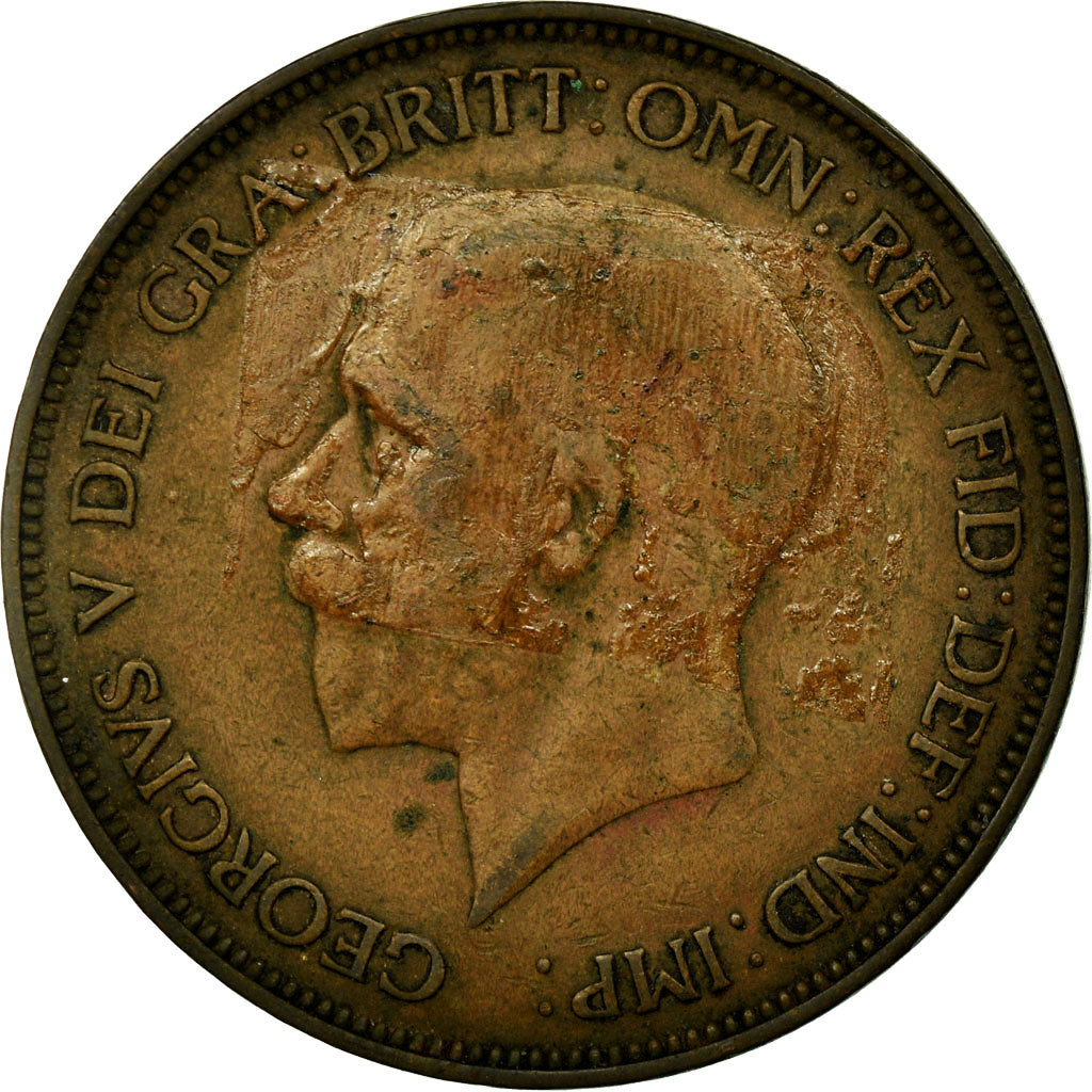 Monnaie, Grande-Bretagne, George V, Penny, 1934, TB+, Bronze, KM:838