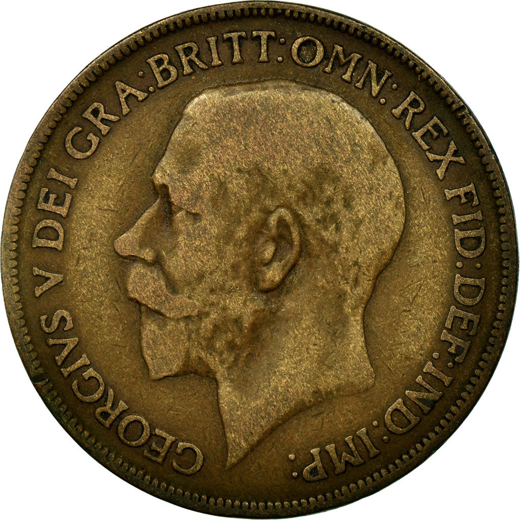 Moeda, Grã-Bretanha, George V, Penny, 1916, VF(20-25), Bronze, KM:810