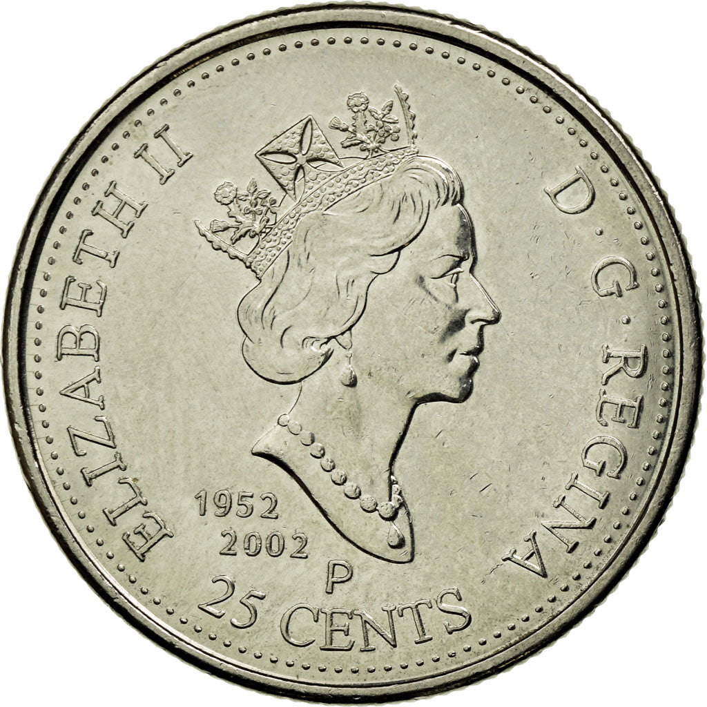 Coin, Canada, Elizabeth II, 25 Cents, 2002, Royal Canadian Mint, EF(40-45)