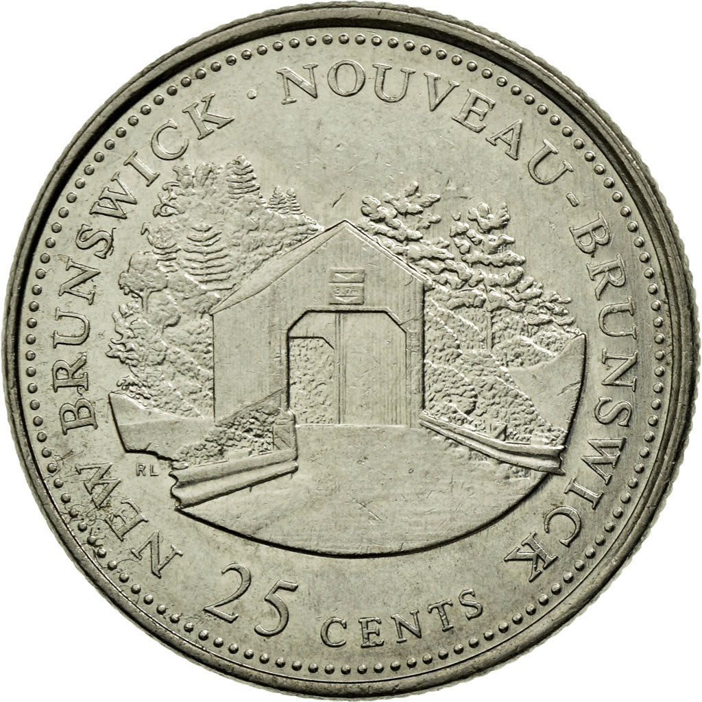 Coin, Canada, Elizabeth II, 25 Cents, 1992, Royal Canadian Mint, Ottawa