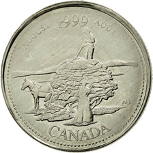 Coin, Canada, Elizabeth II, 25 Cents, 1999, Royal Canadian Mint, Ottawa