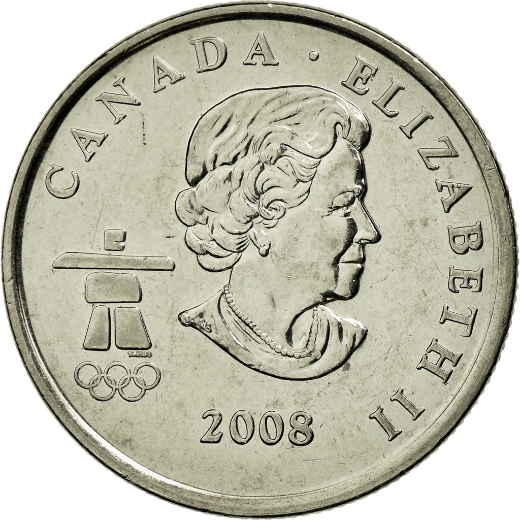 Coin, Canada, Elizabeth II, 25 Cents, 2008, Royal Canadian Mint, EF(40-45)