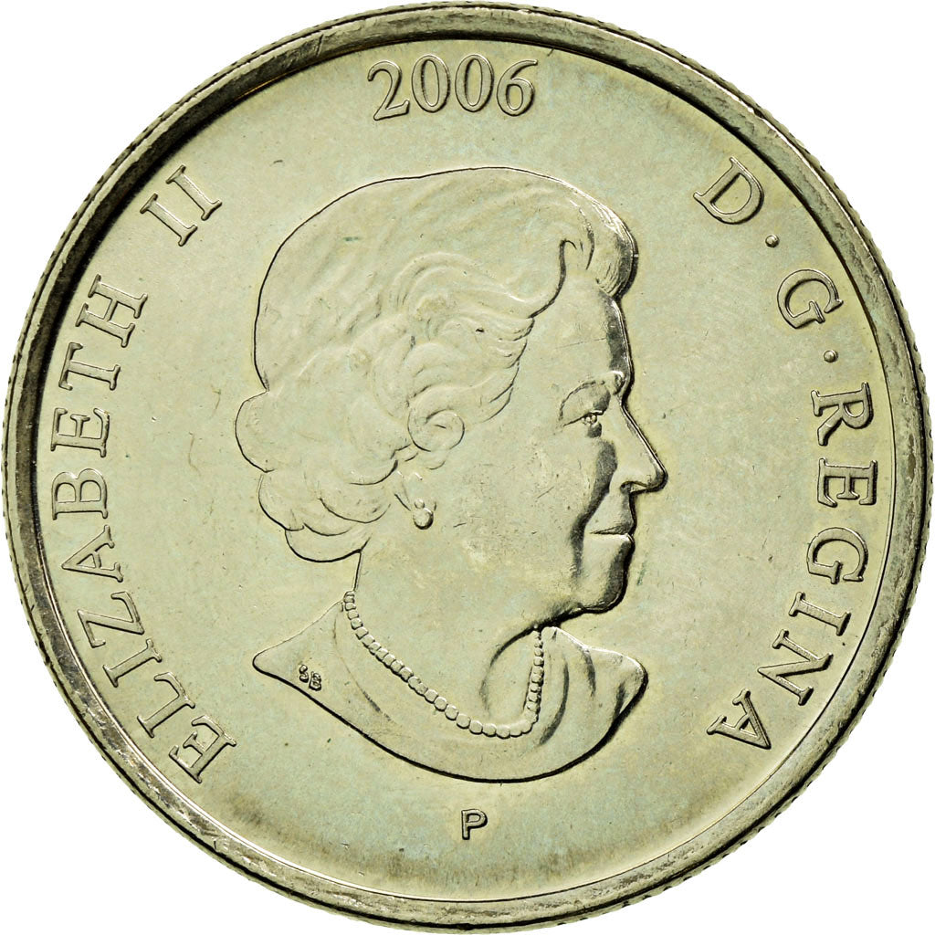 Coin, Canada, Elizabeth II, 25 Cents, 2006, Royal Canadian Mint, EF(40-45)