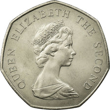 Monnaie, Jersey, Elizabeth II, 50 New Pence, 1969, SUP, Copper-nickel, KM:34