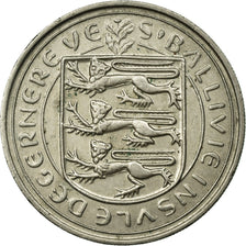 Coin, Guernsey, Elizabeth II, 10 Pence, 1982, EF(40-45), Copper-nickel, KM:30