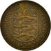 Moneda, Guernsey, Elizabeth II, New Penny, 1971, MBC, Bronce, KM:21