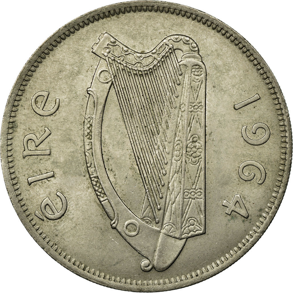 Coin, IRELAND REPUBLIC, 1/2 Crown, 1964, EF(40-45), Copper-nickel, KM:16a
