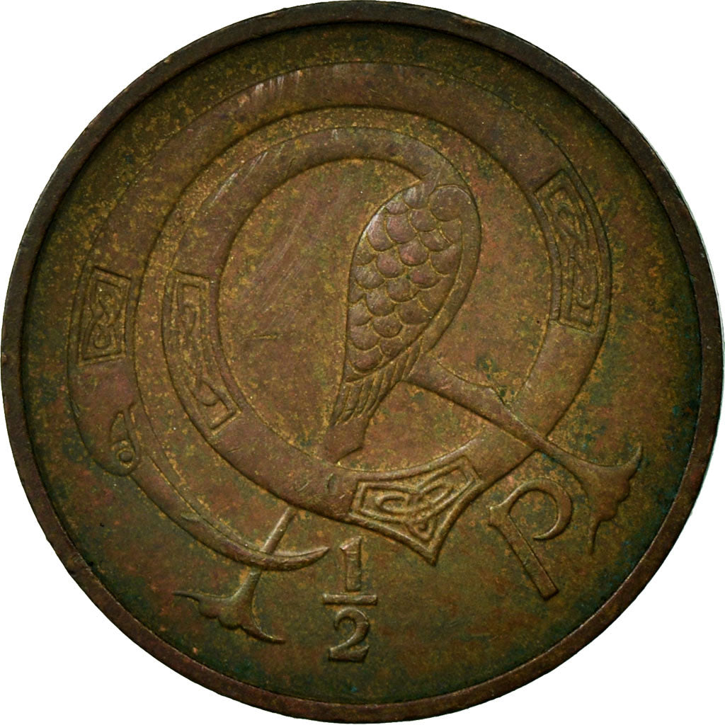 Coin, IRELAND REPUBLIC, 1/2 Penny, 1971, VF(30-35), Bronze, KM:19
