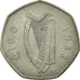 Coin, IRELAND REPUBLIC, 50 Pence, 1988, EF(40-45), Copper-nickel, KM:26