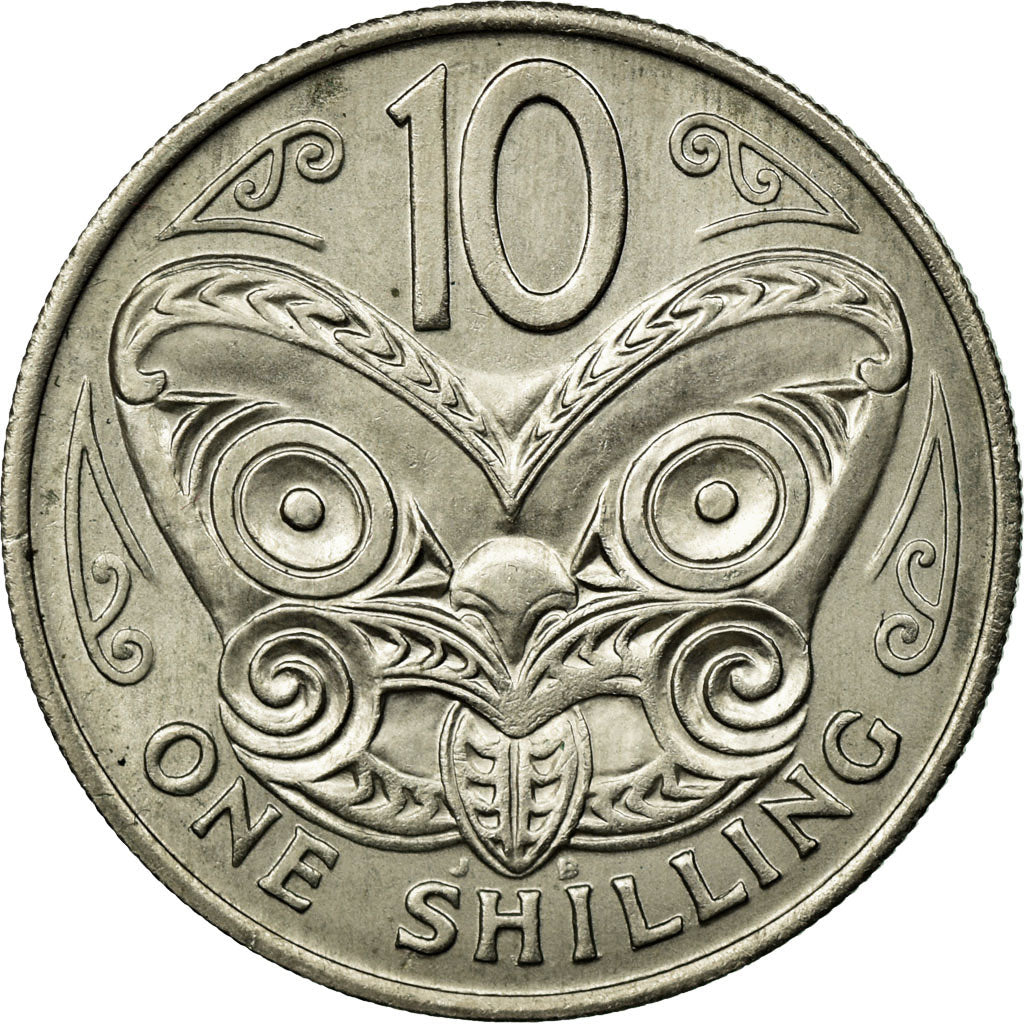 Münze, Neuseeland, Elizabeth II, 10 Cents, 1967, VZ, Copper-nickel, KM:35