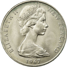 Moneda, Nueva Zelanda, Elizabeth II, Dollar, 1967, EBC, Cobre - níquel, KM:38.1