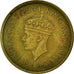 Moneta, Ceylon, George VI, 50 Cents, 1943, BB, Nichel-ottone, KM:116