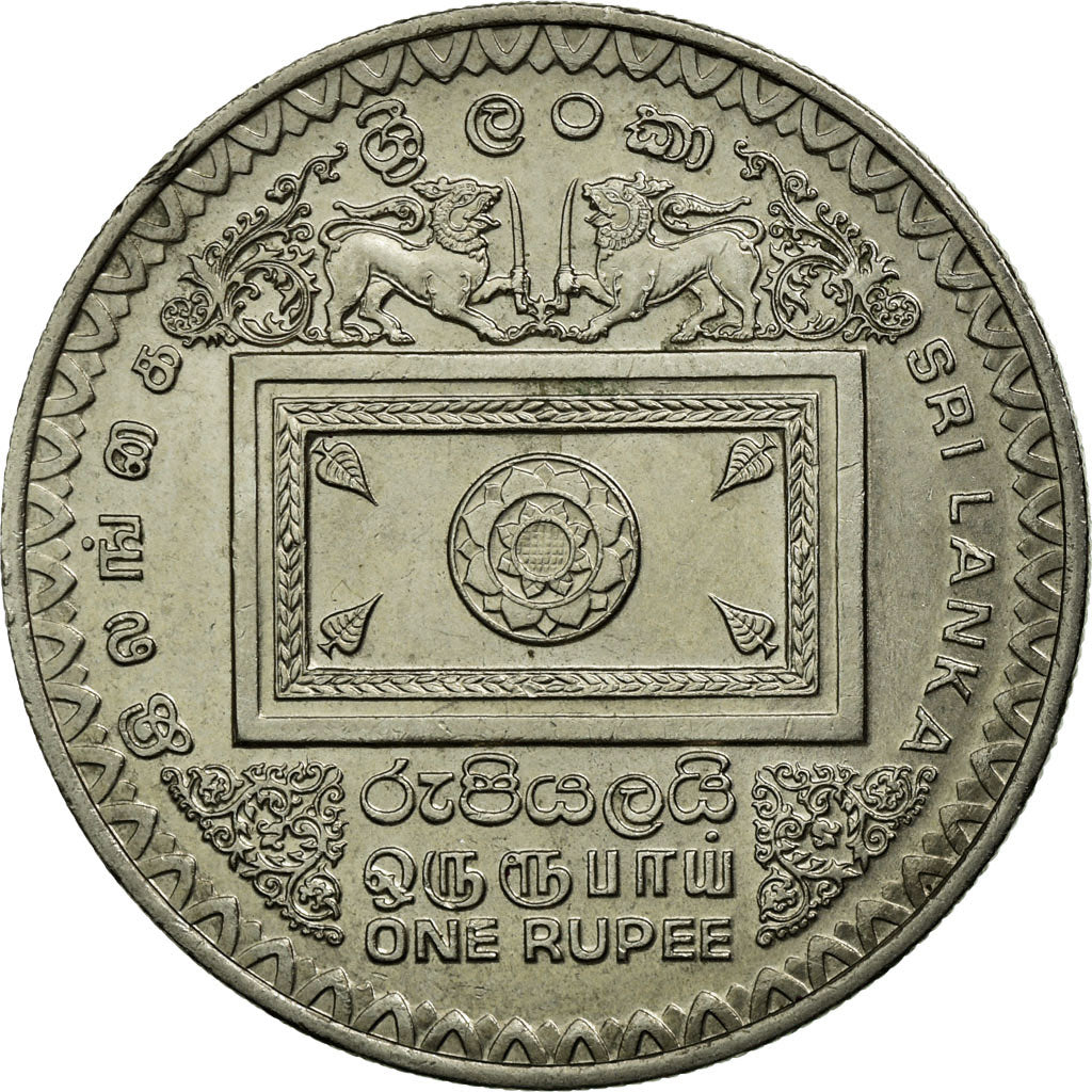Coin, Sri Lanka, Rupee, 1992, AU(55-58), Copper-nickel, KM:151