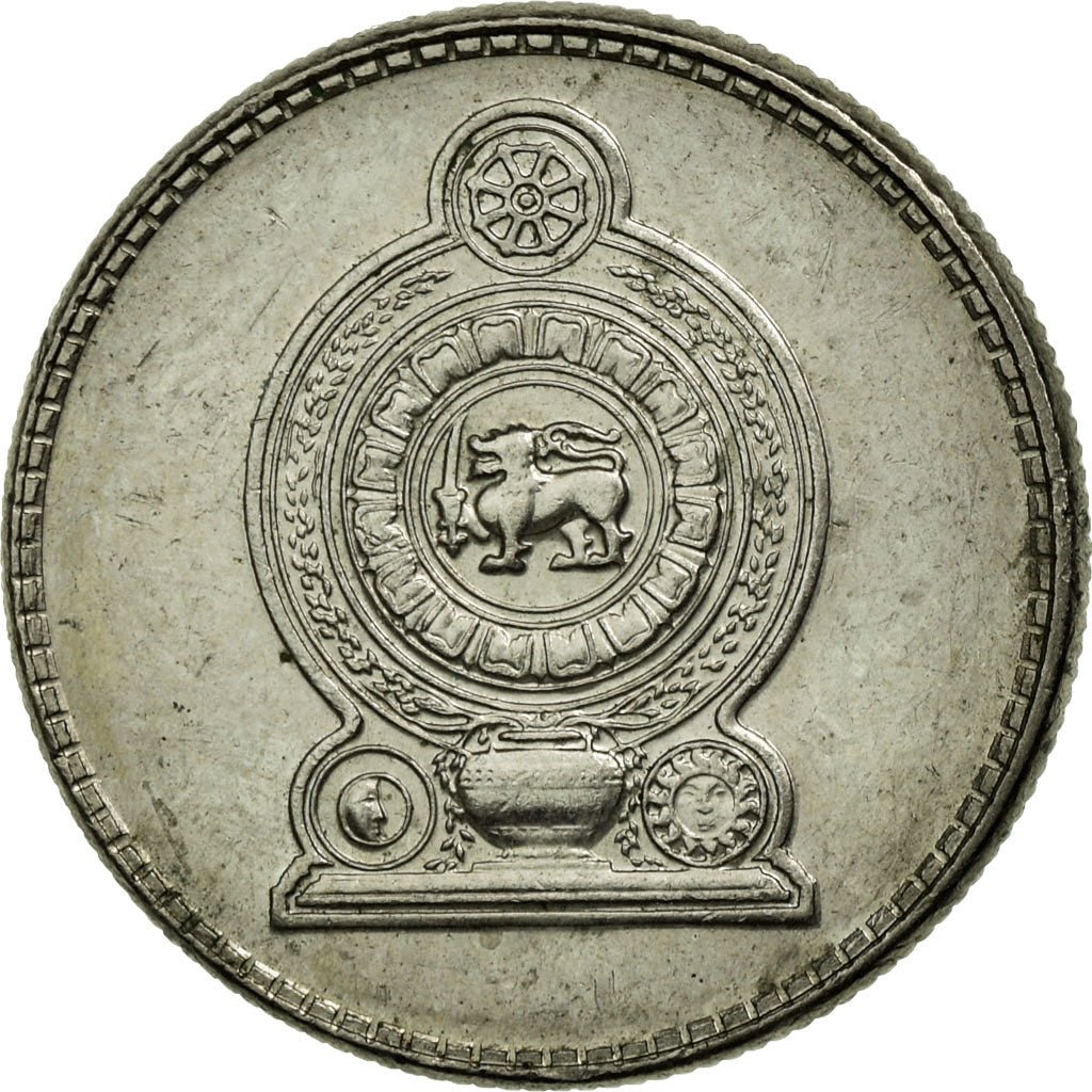 Coin, Sri Lanka, 25 Cents, 1989, EF(40-45), Copper-nickel, KM:141.2